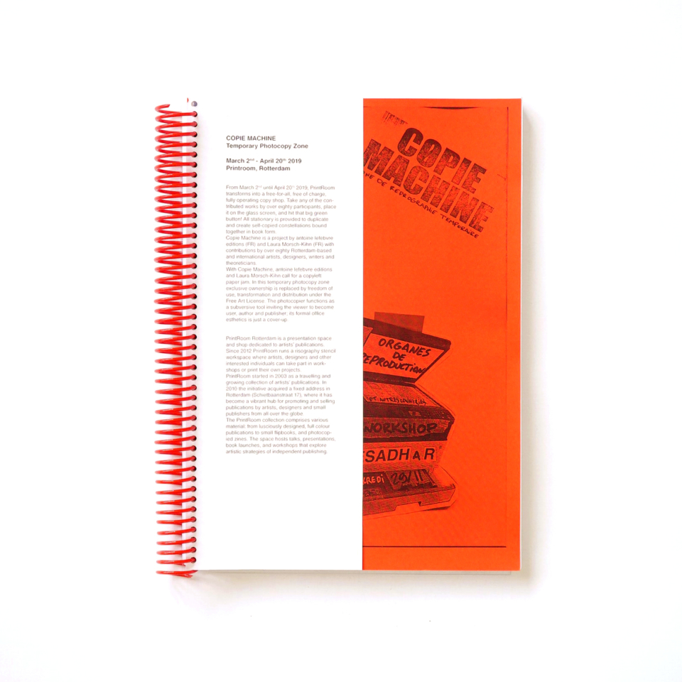 Copie Machine </br> Red Catalogue