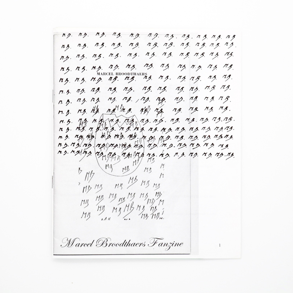 Marcel Broodthaers Fanzine