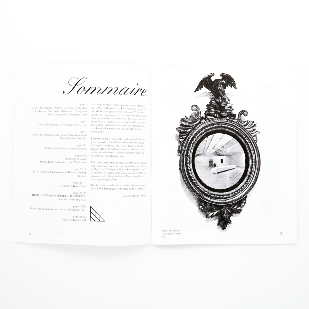 Marcel Broodthaers Fanzine - Image 2