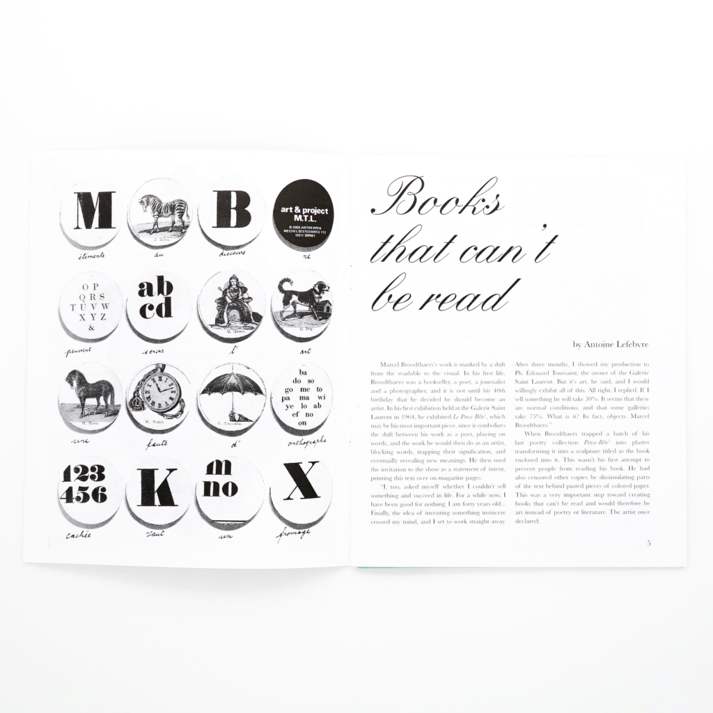 Marcel Broodthaers Fanzine - Image 3
