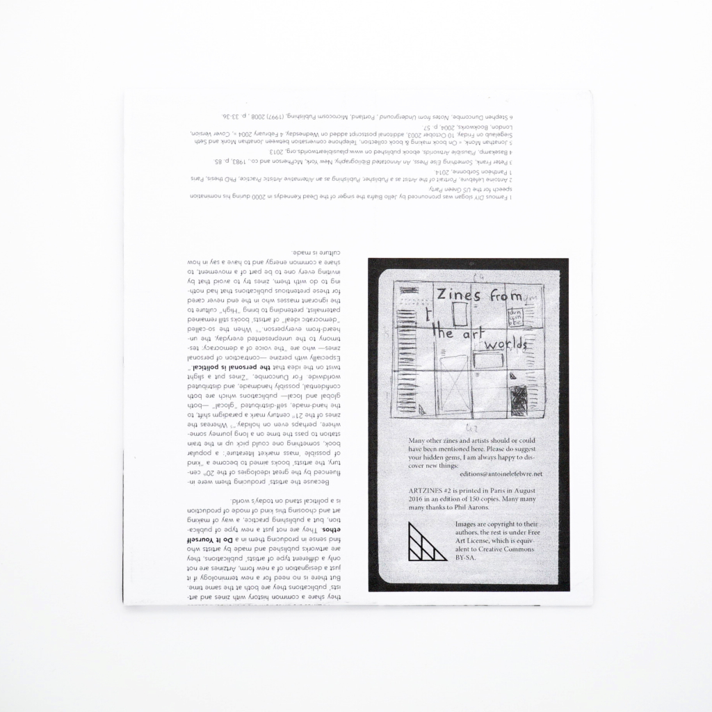 ARTZINES #2<br/> Broadside Essay - Image 2