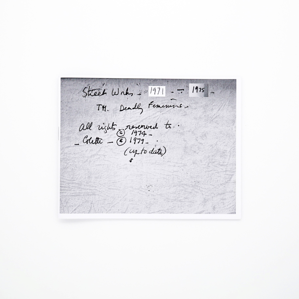Street Works (1971-1975)<br/>Colette