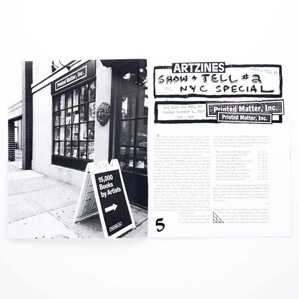 ARTZINES #10<br/> Show & Tell #2, NYC Special - Image 2