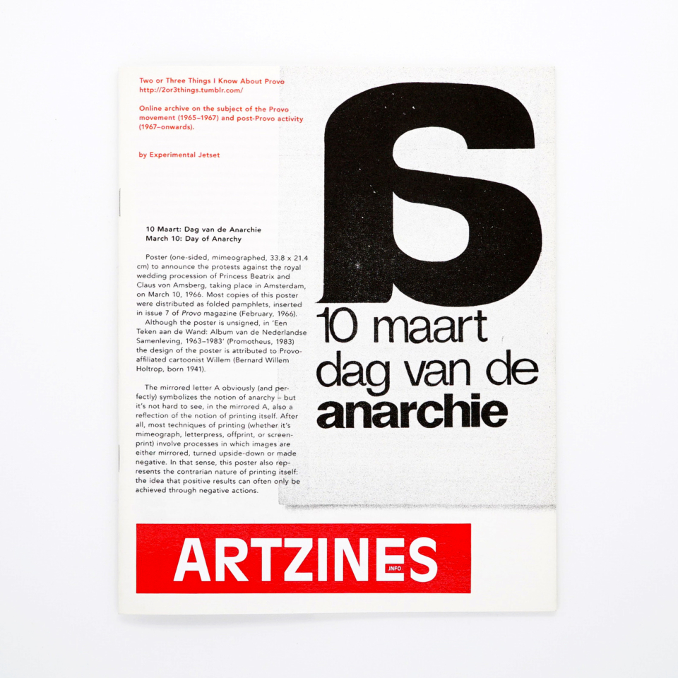 ARTZINES #12, Provo Special<br/> Experimental Jetset