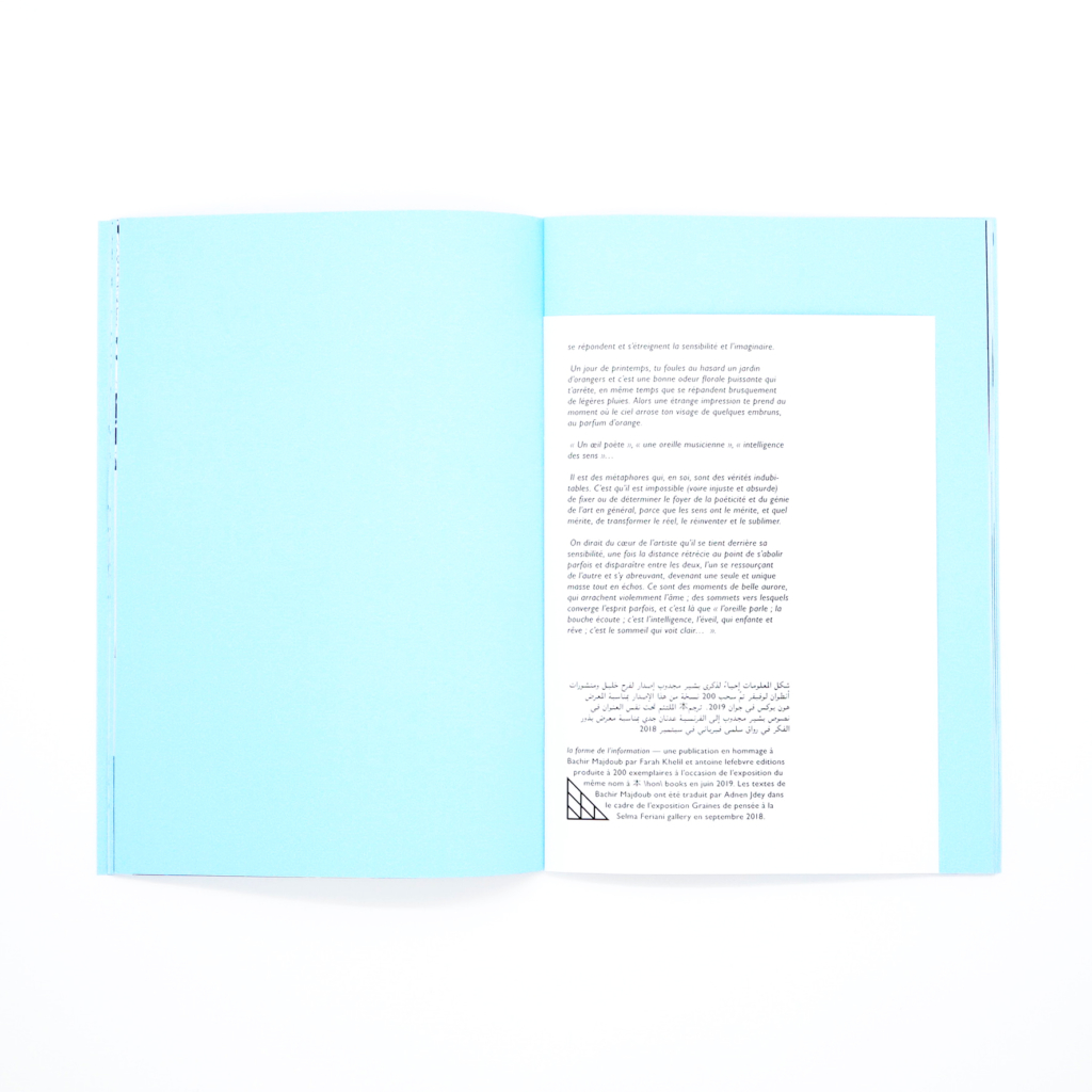 La Forme de l’information<br/>Farah Khelil & antoine lefebvre editions - Image 7