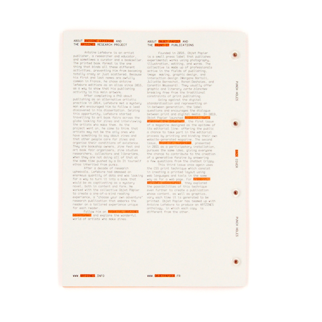 Print-it : L'aventure ARTZINES</br>Print-it: ARTZINES Adventures (Orange) - Image 6